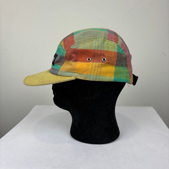 Rare Supreme Madras Camp Cap 5 Panel Hat Plaid SS13
